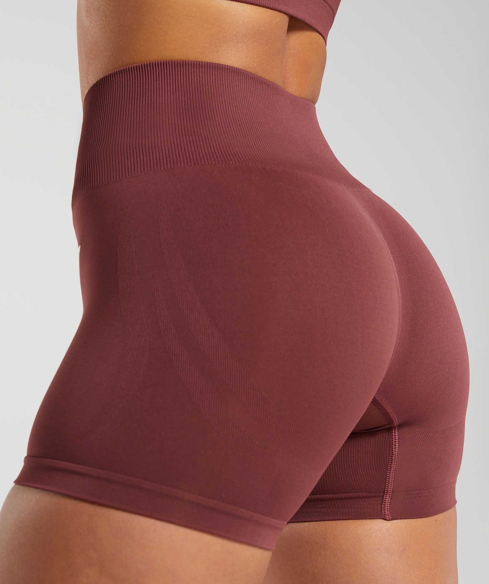 Everyday Seamless Shorts - Burgundy Brown