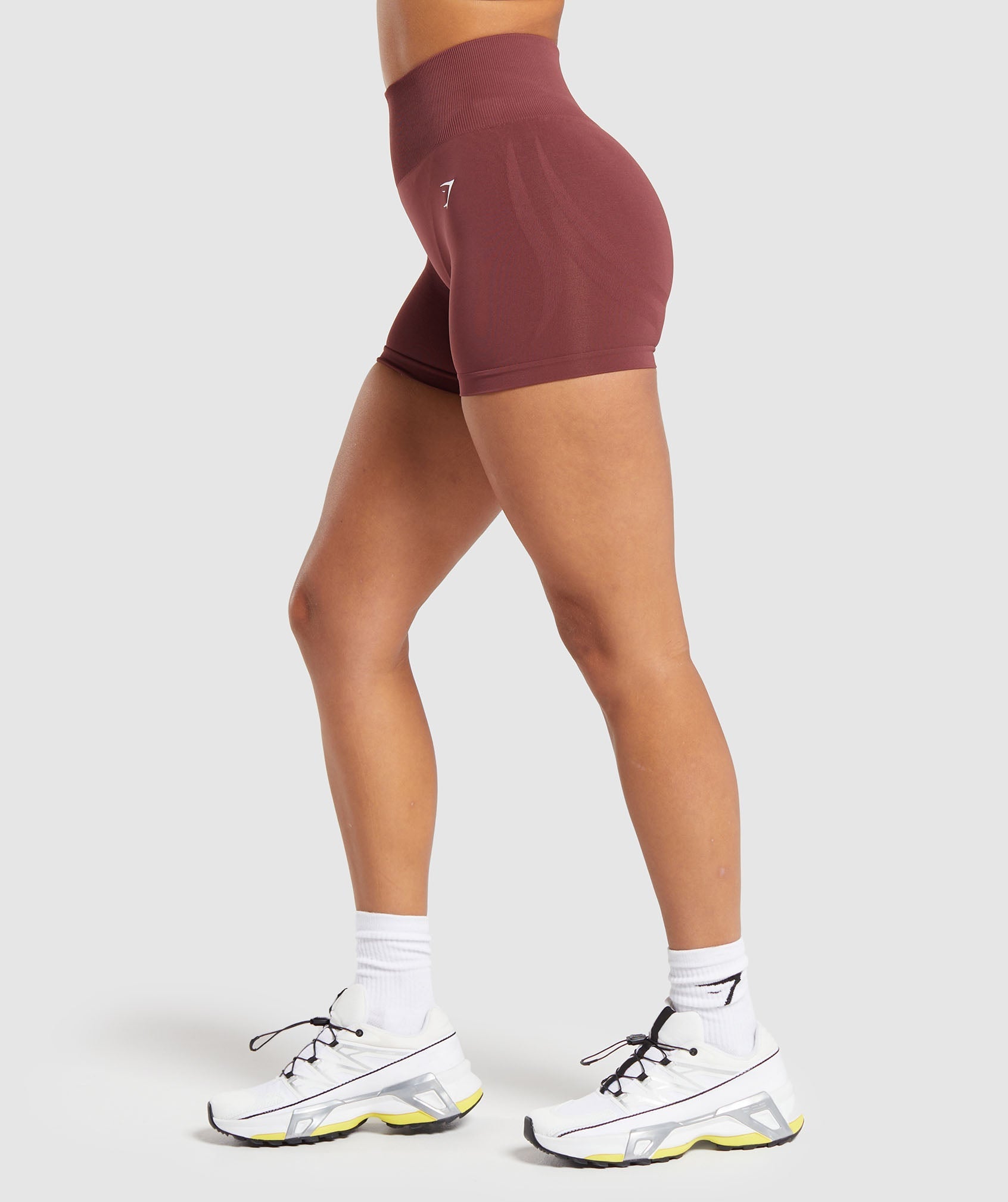 Everyday Seamless Shorts - Burgundy Brown