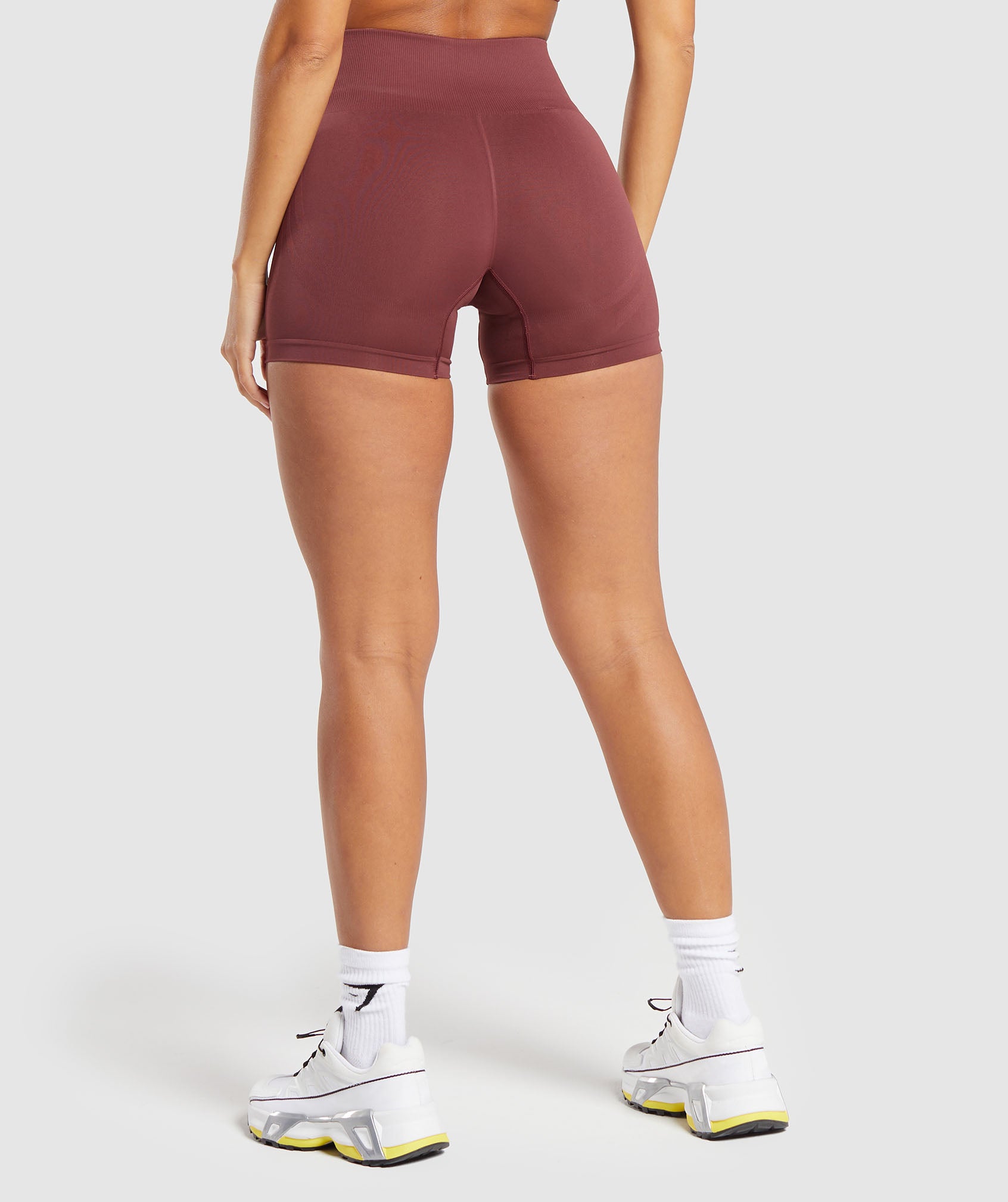 Everyday Seamless Shorts - Burgundy Brown