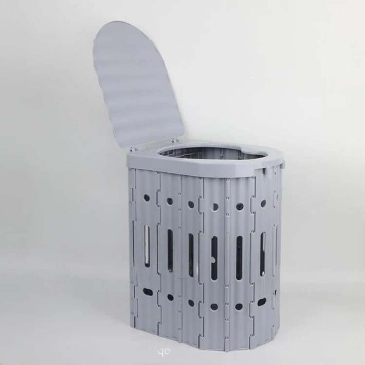 Folding Portable Toilet | Durable, Space-Saving Design for Camping, Hiking & Road Trips