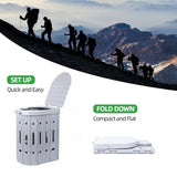 Folding Portable Toilet | Durable, Space-Saving Design for Camping, Hiking & Road Trips