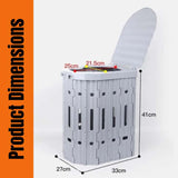 Folding Portable Toilet | Durable, Space-Saving Design for Camping, Hiking & Road Trips