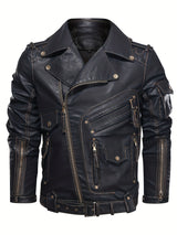 Men’s Multi-Color Biker Jacket – Stylish Motorcycle Outerwear