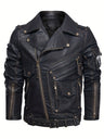 Men’s Multi-Color Biker Jacket – Stylish Motorcycle Outerwear