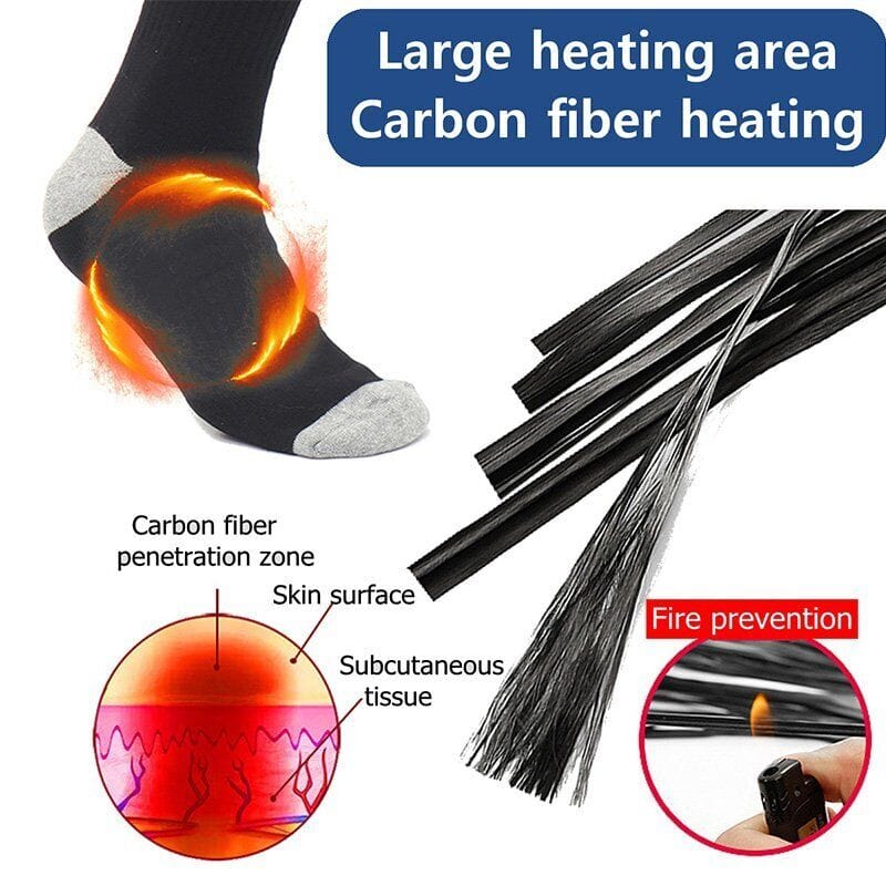 Rechargeable Heated Socks #2024 Upgraded 10+ Hours Long Lasting Heat
