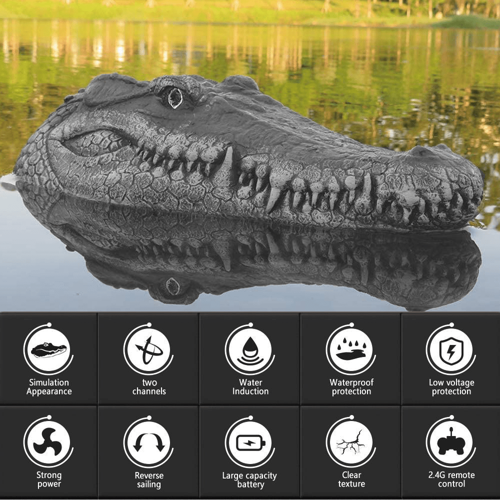 Remote Control Alligator Head - #2024 RC Alligator