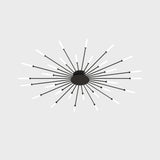 Contemporary LED Ceiling Light – Industrial Fireworks Design for Living & Dining Rooms
