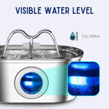 Pet Water Fountain | Silent Operation, Durable Stainless Steel & Ideal for Cats and Dogs