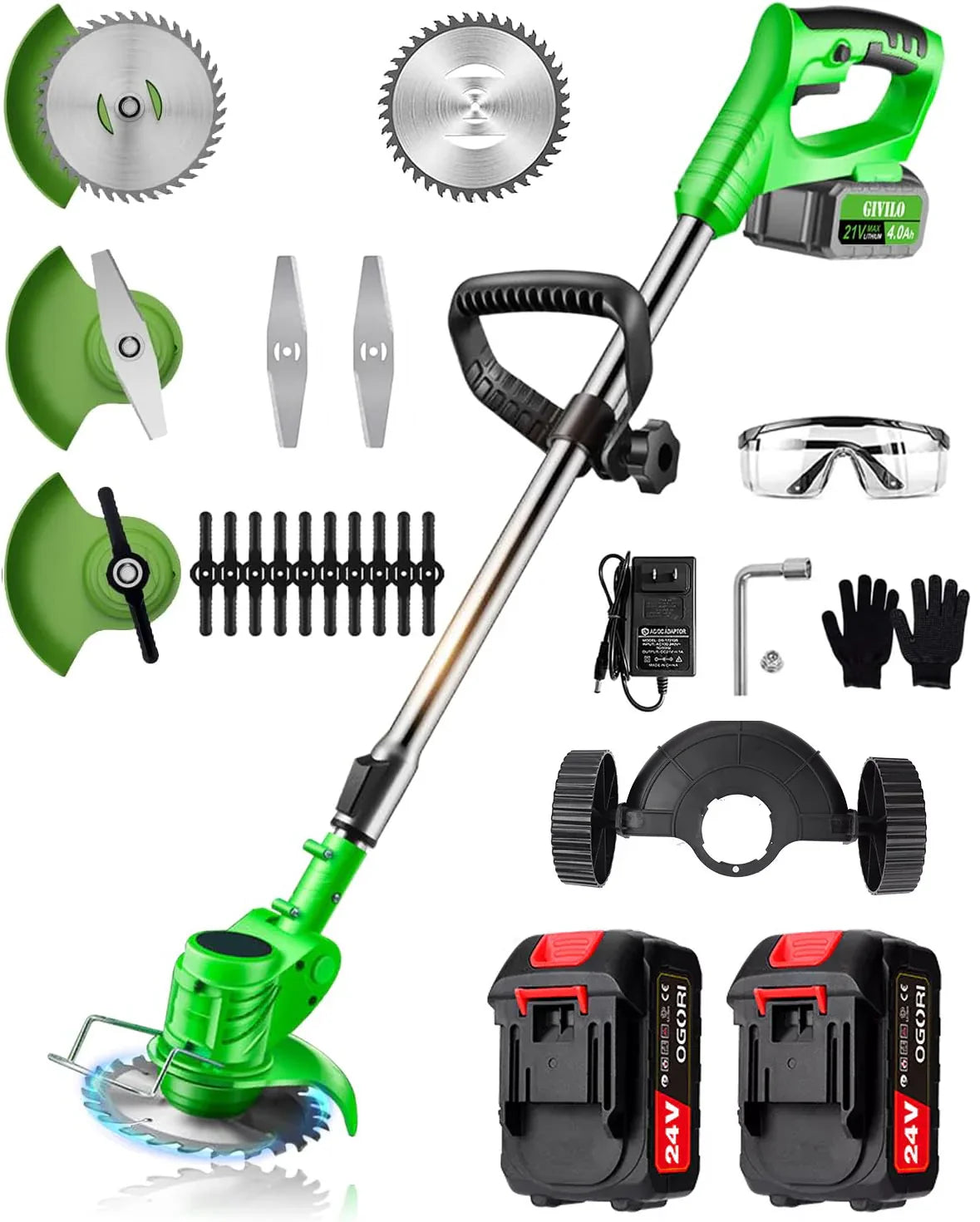 Powerful Electric Battery Operated Cordless Weed Eater / Grass Trimmer