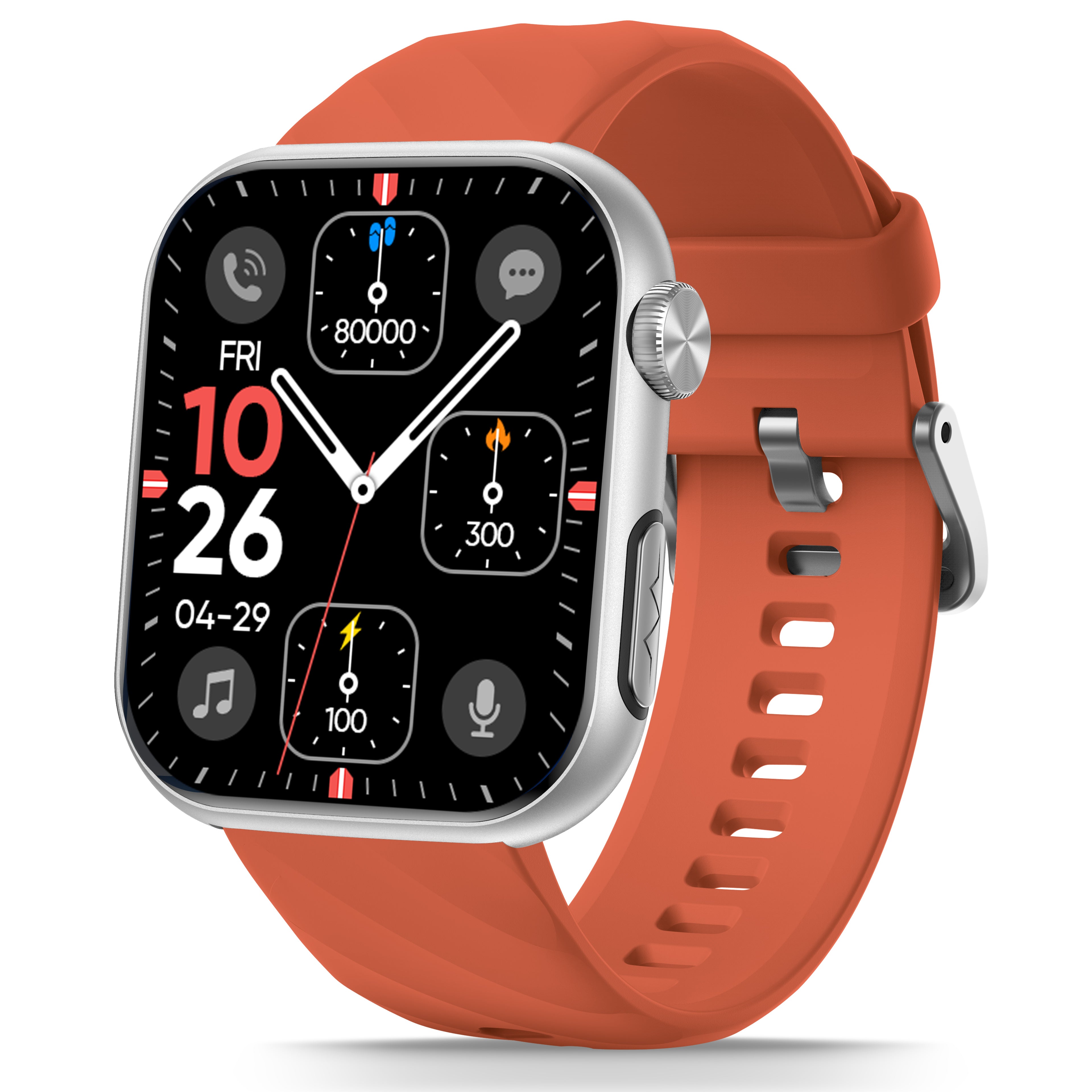 FITVII HM57 Health & Fitness Tracker (Answer/Make Calls), Smart Watch with HR+BP+SPO2 Monitor