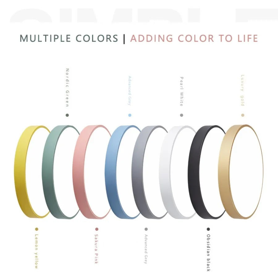 Nordic Wooden Circular Ceiling Light Fixture for Macaroon Style Home Decor & Ambient Lighting