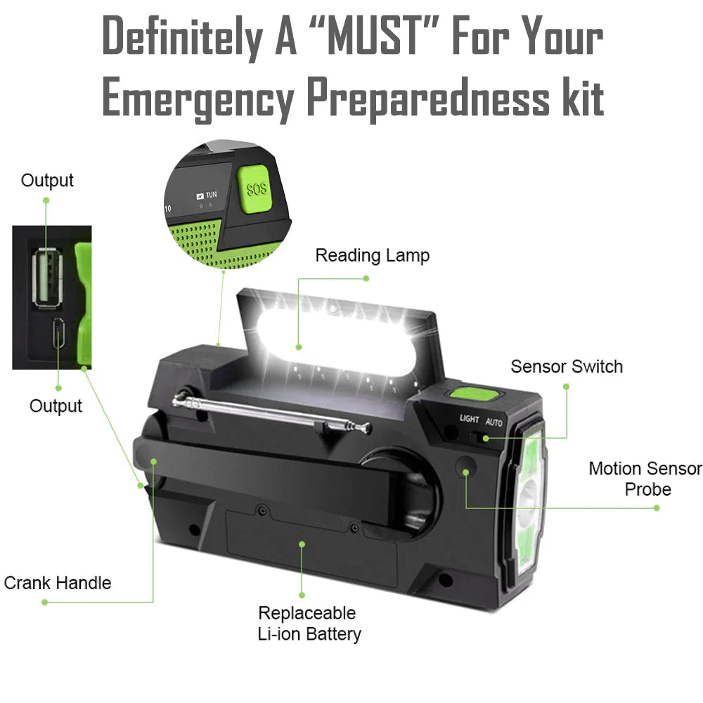 TrailBlazer Emergency Solar Powered Radio 2.0
