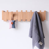 Handcrafted Wooden Piano Coatrack | Unique Design with 4-10 Hooks for Hallway, Bedroom & Office Storage