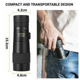 High-Power Waterproof Monocular Telescope with 10x Magnification for Bird Watching, Hiking, and Outdoor Adventures