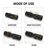 High-Power Waterproof Monocular Telescope with 10x Magnification for Bird Watching, Hiking, and Outdoor Adventures