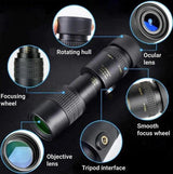 High-Power Waterproof Monocular Telescope with 10x Magnification for Bird Watching, Hiking, and Outdoor Adventures