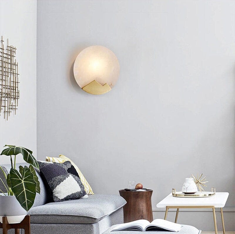 LED Marble Wall Light Fixture - Nordic Minimalist Design for Modern Home Decor & Ambient Lighting