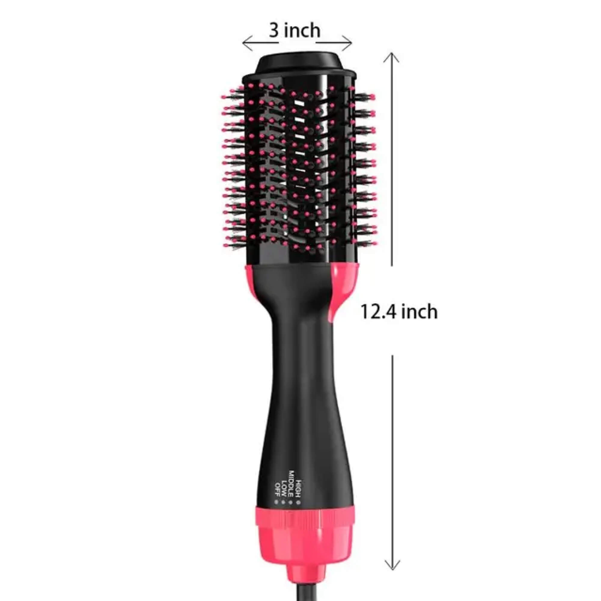 Hair Dryer Blower Styler Heated Brush Comb for Short and Long Hair
