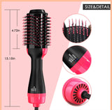 Hair Dryer Blower Styler Heated Brush Comb for Short and Long Hair