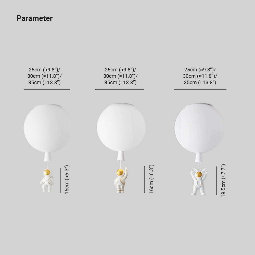 Fateh Modern Moon/Astronauts LED Ceiling Lamp of Acrylic