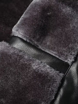 Men’s Vintage Leather Hooded Jacket – Tear-Resistant & Cozy Winter Coat