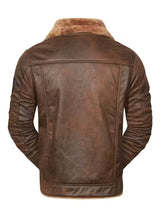 Men’s Faux-Fur Lined Leather Biker Jacket – Winter Streetwear
