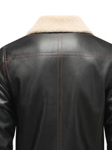 Men’s Faux Leather Shearling Jacket – Warm Winter Jacket for Fall & Cold Weather