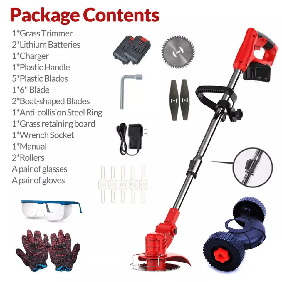 Battery Powered Weed Eater - #2025 New Weed Eater [2 Battery Pack Free]