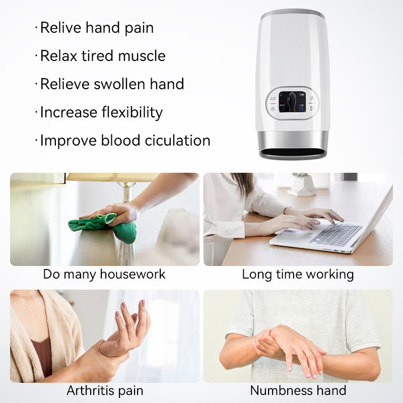 Electric Hand Massager with Compression – Relief for Arthritis & Hand Pain