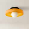 Modern Round LED Ceiling Light Fixture - Energy-Efficient Lighting for Living Room & Kitchen Spaces