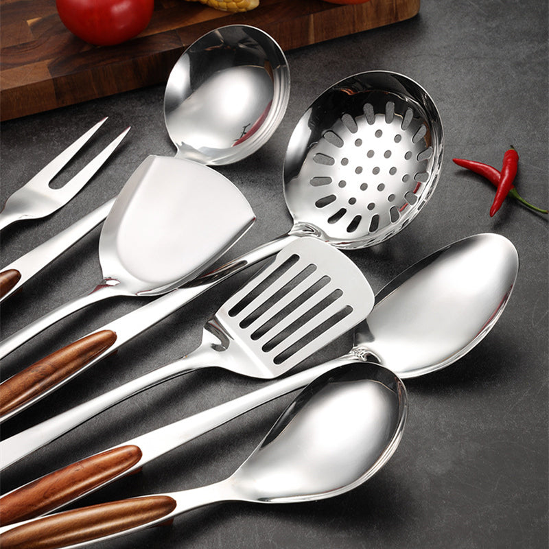 Stainless Steel Kitchen Utensil Set | 10-Piece Cooking Tools for Home Chefs & Baking