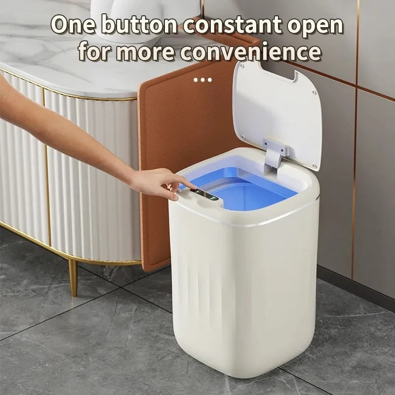 Smart Sensor Trash Bin with UV Light – Automatic Touchless Wastebasket with Lid & Odor Control for Kitchen, Bathroom & Home Hygiene