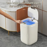 Smart Sensor Trash Bin with UV Light – Automatic Touchless Wastebasket with Lid & Odor Control for Kitchen, Bathroom & Home Hygiene