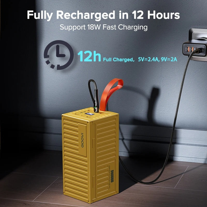 60000mAh Ultra Power Bank Fast Charger - Long Lasting Ideal for Traveling