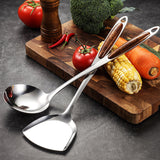 Stainless Steel Kitchen Utensil Set | 10-Piece Cooking Tools for Home Chefs & Baking