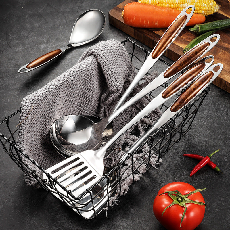 Stainless Steel Kitchen Utensil Set | 10-Piece Cooking Tools for Home Chefs & Baking