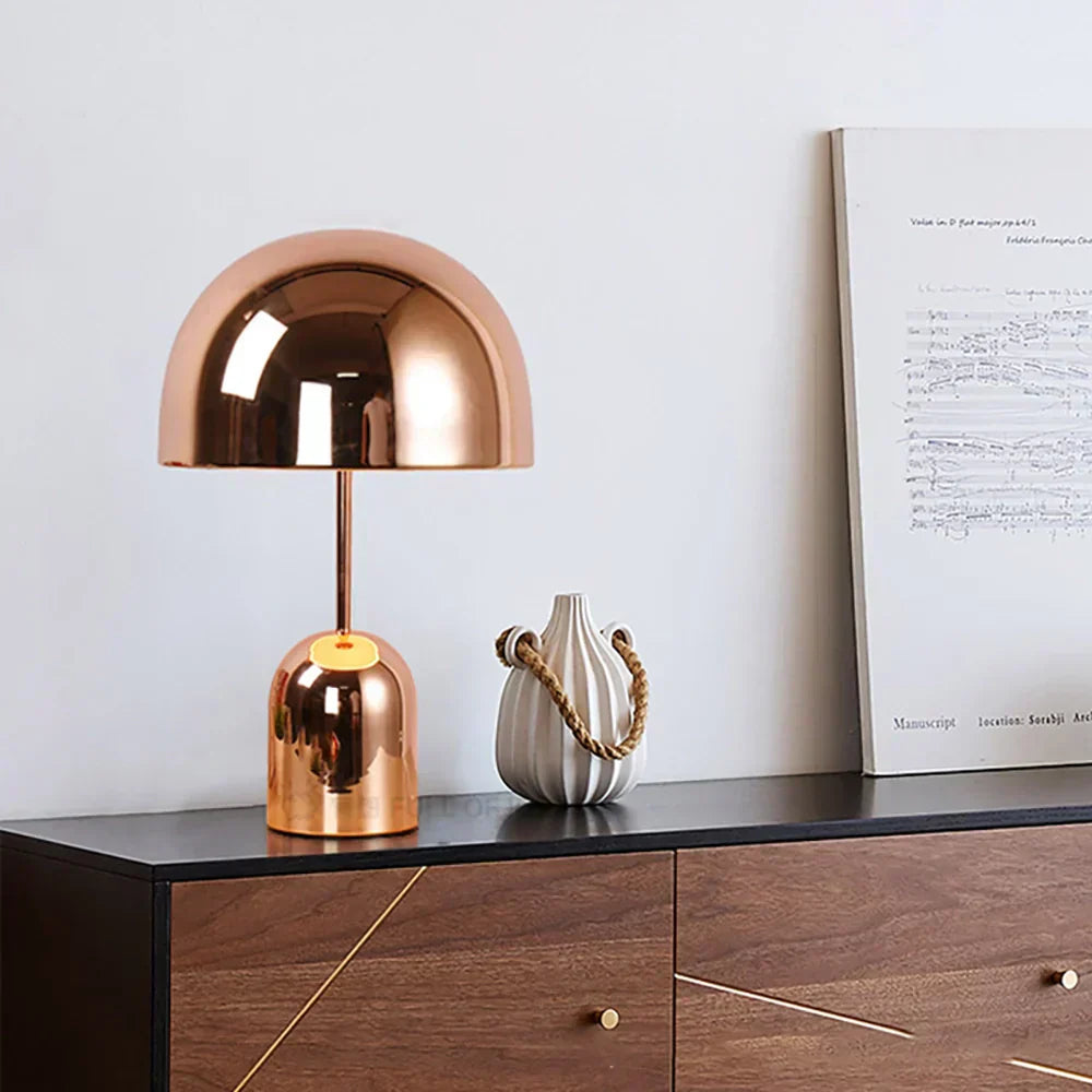 Aeloria™ | Copper Table Lamp with Adjustable Brightness | Modern Lighting for Living Room & Bedroom