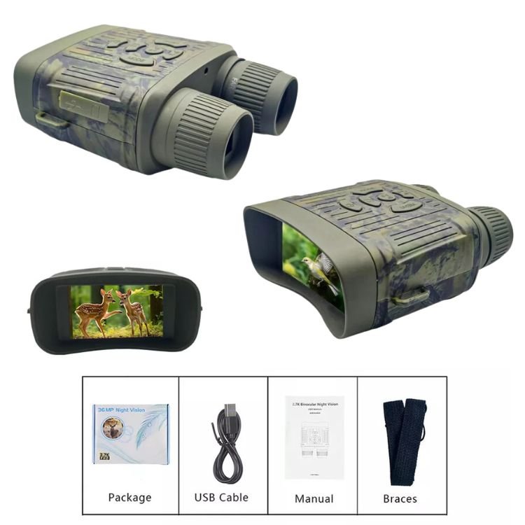Infrared Night Vision Binoculars | HD Clarity, 305m Range & Ideal for Wildlife Observation and Home Security