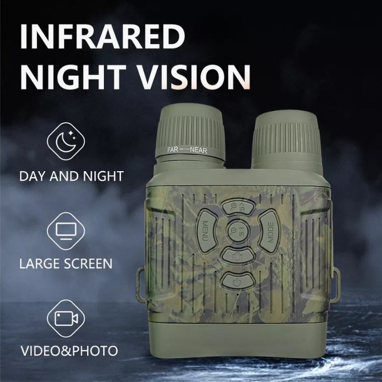 Infrared Night Vision Binoculars | HD Clarity, 305m Range & Ideal for Wildlife Observation and Home Security