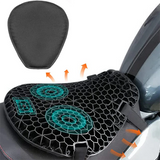 Motorcycle Gel Seat Pad | Shock Absorbing, Breathable & Anti-Slip Design for Long Distance Rides