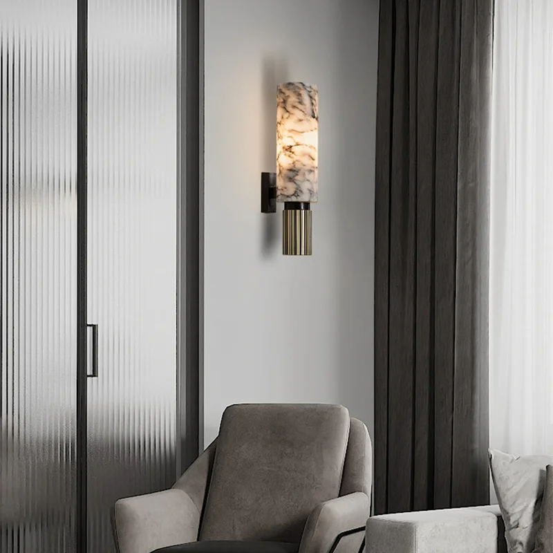 Celestara™ | Marble Wall Lamp | Modern Design with Adjustable Brightness | Ideal for Living Room & Entryway