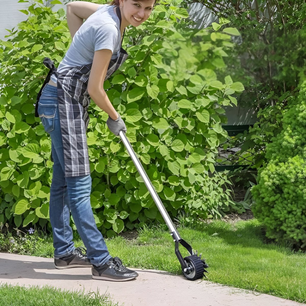 Lawn Edger | Adjustable Length, Ergonomic Design & Ideal for Homeowners and Garden Enthusiasts