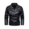 Men’s Vintage Biker Jacket – Full Zip Warm Lined Jacket