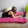 Handmade Chunky Knit Blanket Comfy & Warm -  80 x100 cm