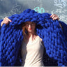 Handmade Chunky Knit Blanket Comfy & Warm -  80 x100 cm