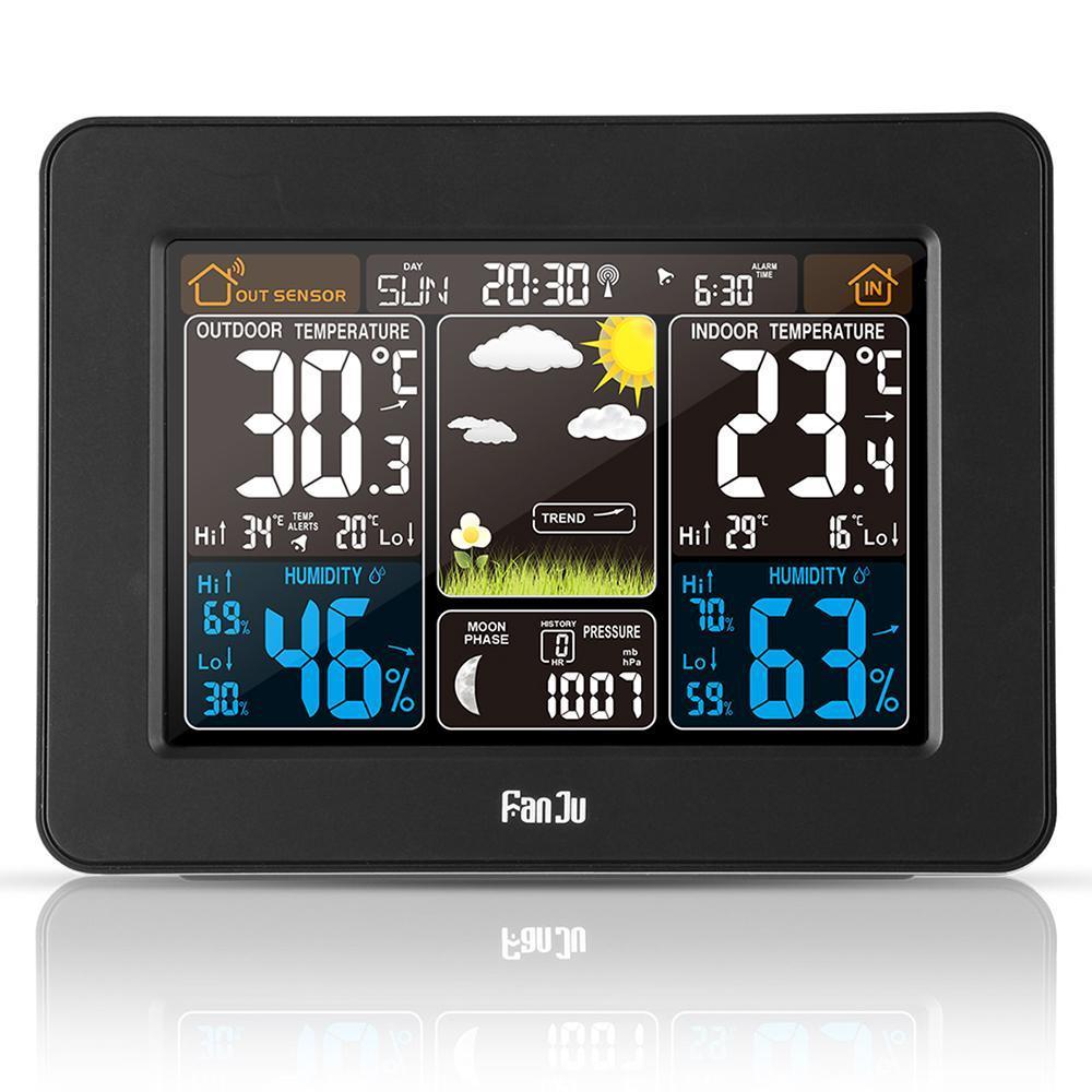 Personal Home Weather Station | Wireless Indoor/Outdoor Temperature & Humidity Monitor for Accurate Weather Forecasting