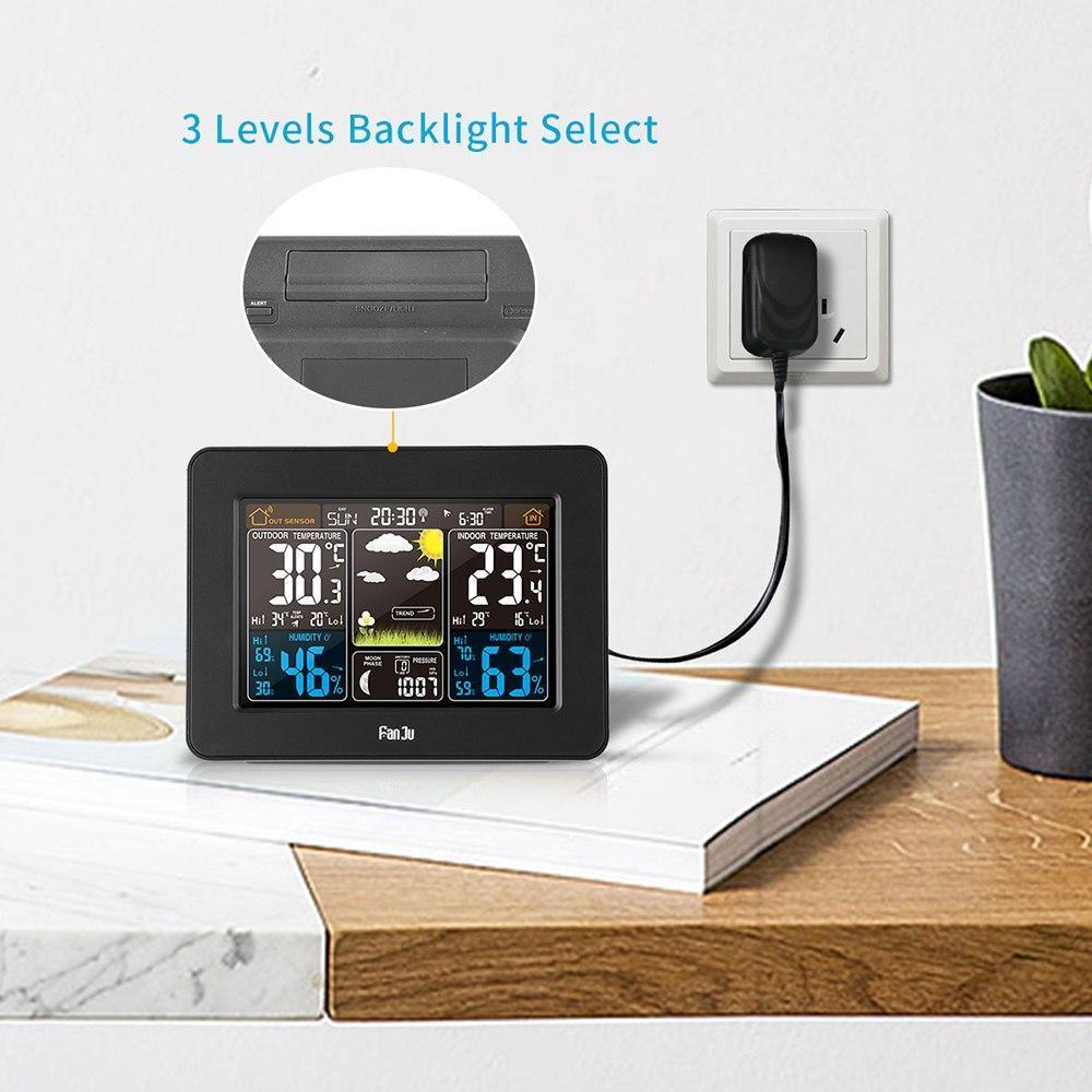 Personal Home Weather Station | Wireless Indoor/Outdoor Temperature & Humidity Monitor for Accurate Weather Forecasting