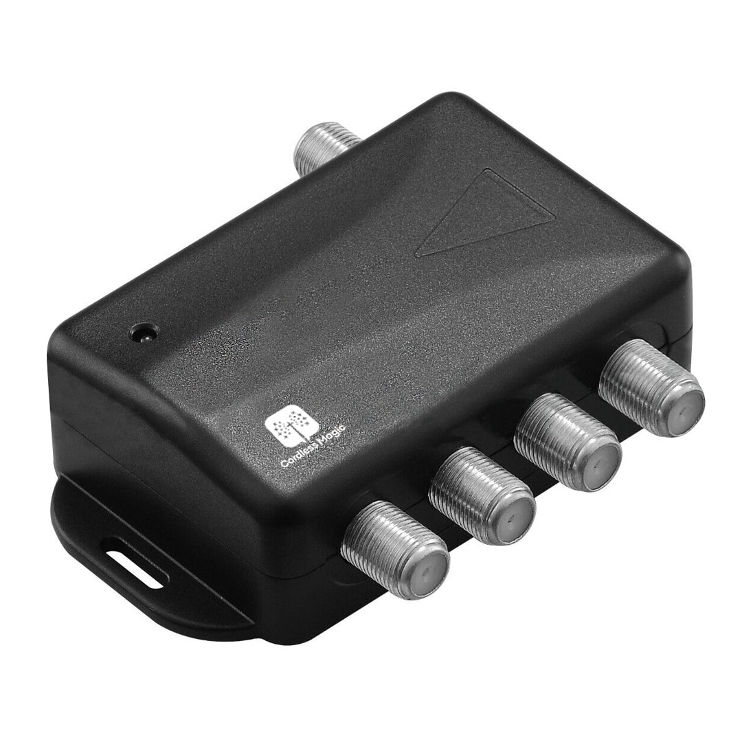 Merchpublic - TV Antenna 4-Port Splitter Signal Booster and Amplifier