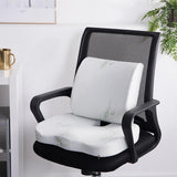Memory Foam Seat & Back Cushion with Washable Cover
