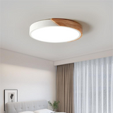 Scandinavian Circular LED Ceiling Light | Soft Illumination, Minimalist Design & Ideal for Bedrooms and Work Areas